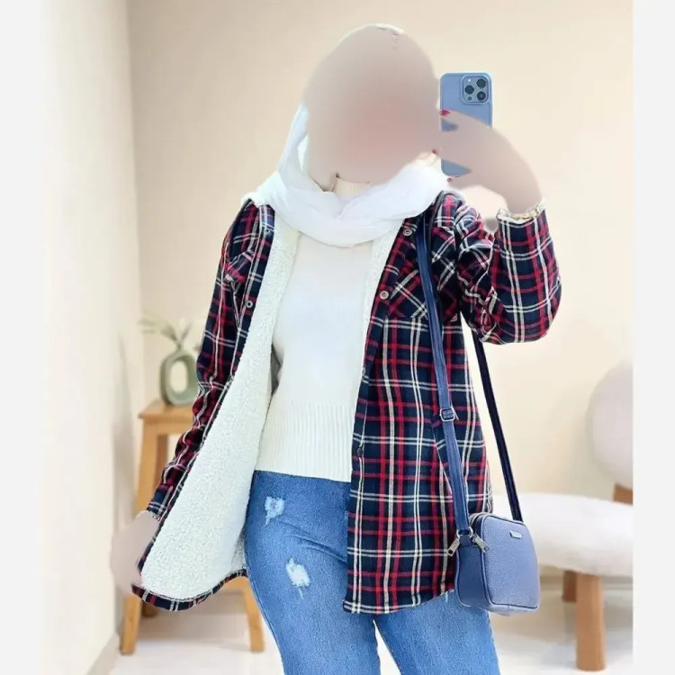 پالتو چهارخونه پشمی کلاهدار داخل ببعی مدل گلاویژ زنانه و مردانه