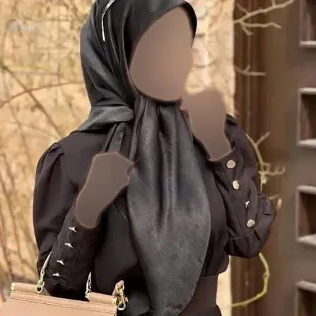 روسری ساتن ترک ضخیم زنانه مشکی فری سایز ابعاد 100*100