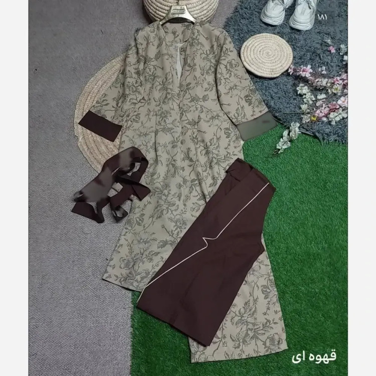 کت و اورال پاییزه آپامه جنس لینن نچرال اعلا سایز 38 تا 46 فری فریز رنگبندی متنوع