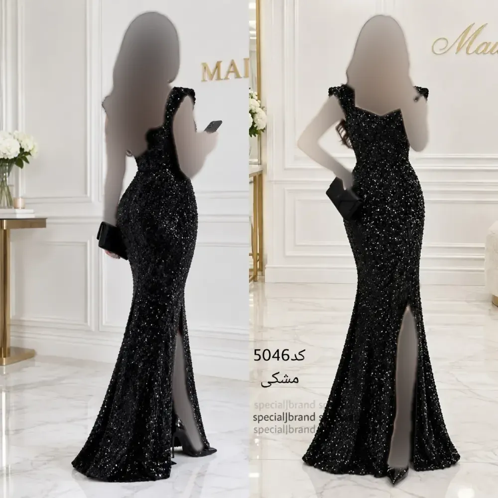 ماکسی مجلسی پولک مخملی روشنا قد 155 سایز 38 تا 42
