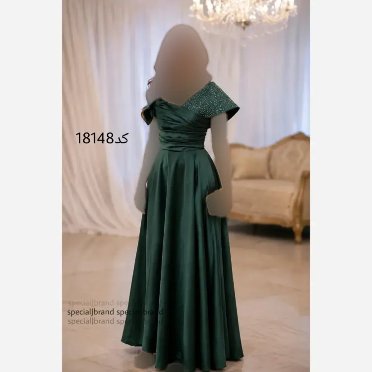ماکسی مجلسی بارانیا جنس ساتن قد 160
