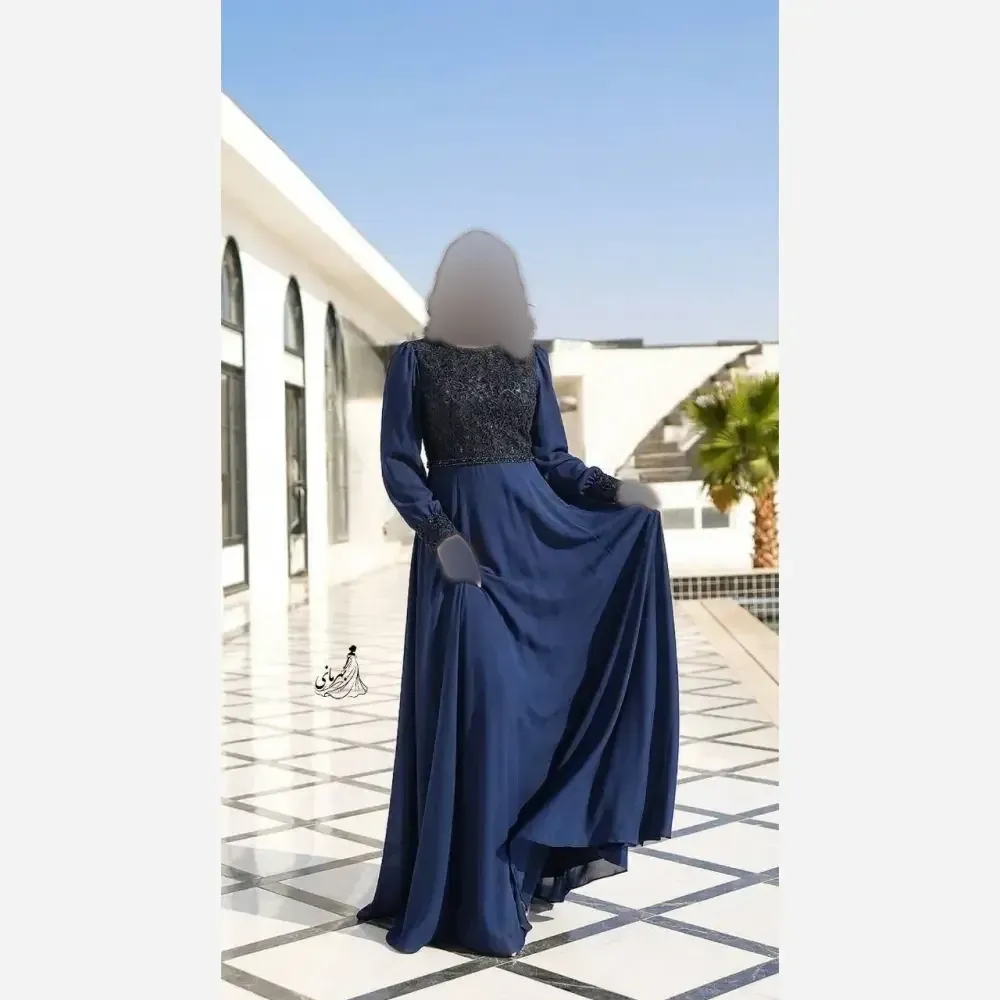 پیراهن مجلسی زنانه دانتل مخمل و حریر کاپدار قد 150 رنگ مشکی و سرمه ای سایز بزرگ