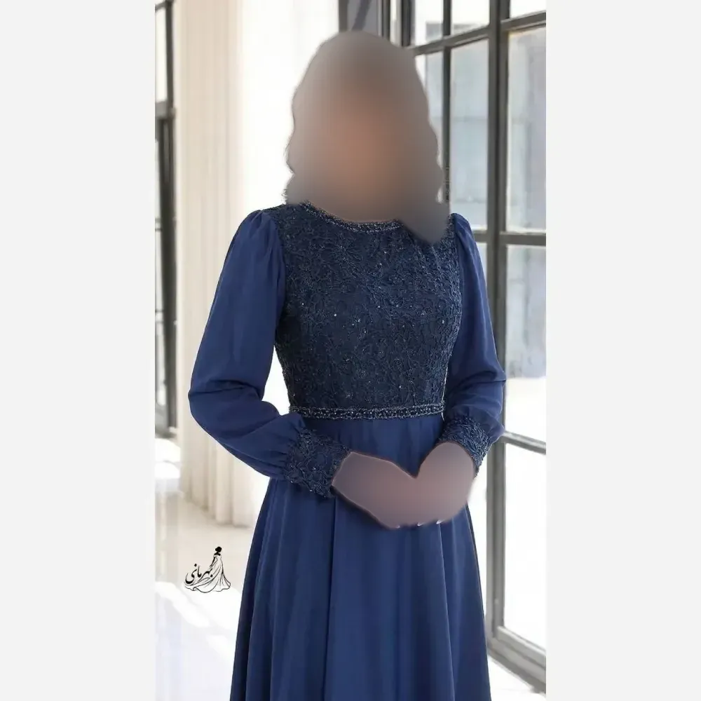 پیراهن مجلسی زنانه دانتل مخمل و حریر کاپدار قد 150 رنگ مشکی و سرمه ای سایز بزرگ