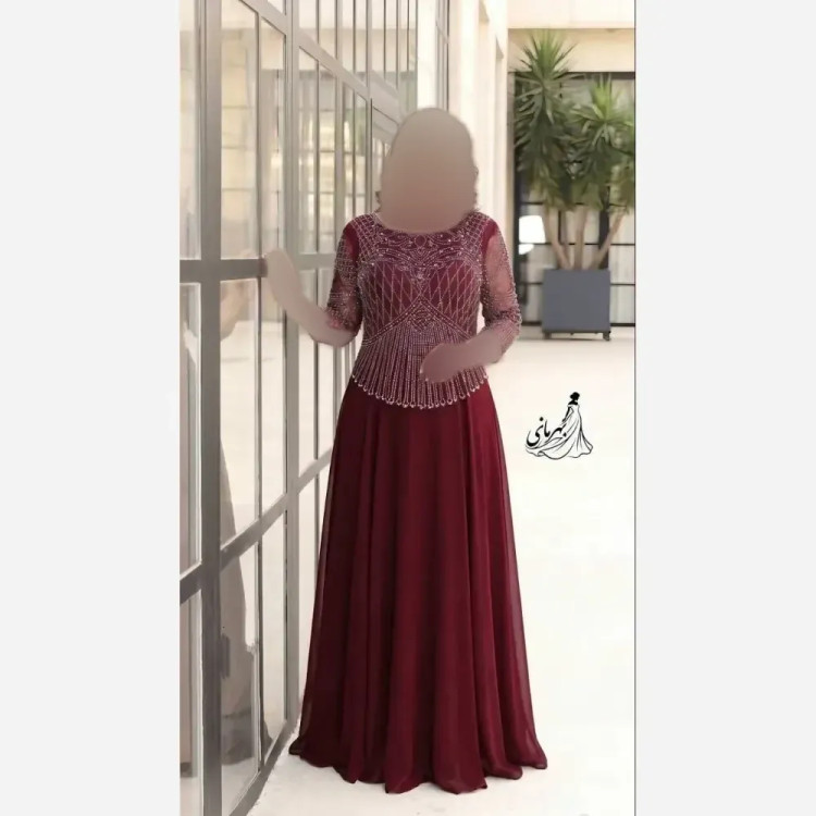 ماکسی مجلسی زنانه سایز بزرگ حریر کاپدار لعیا