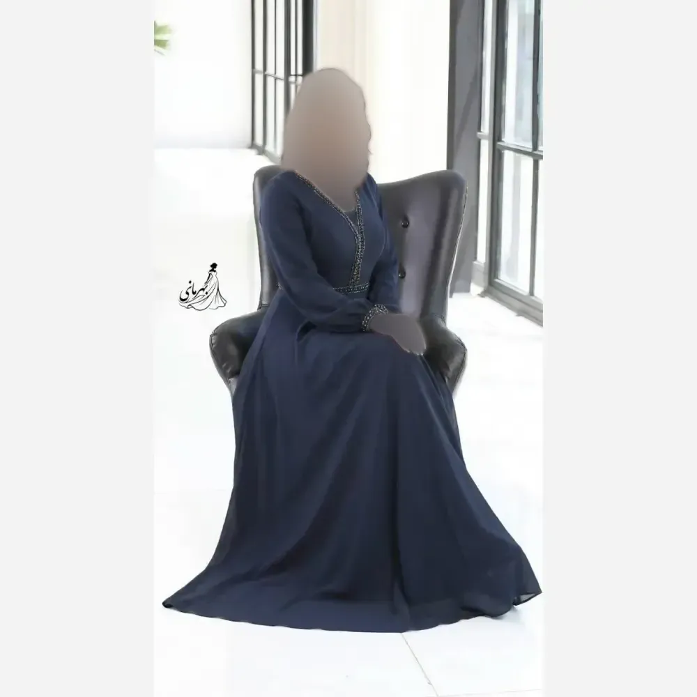 پیراهن مجلسی زنانه بانو سنگ دوزی شده کرپ حریر سایزبندی 48 تا 60
