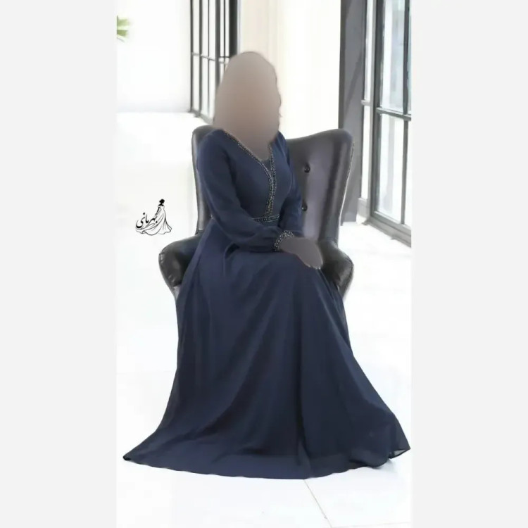 پیراهن مجلسی زنانه بانو سنگ دوزی شده کرپ حریر سایزبندی 48 تا 60