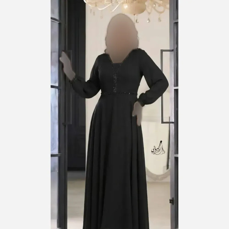 پیراهن مجلسی زنانه بانو سنگ دوزی شده کرپ حریر سایزبندی 48 تا 60