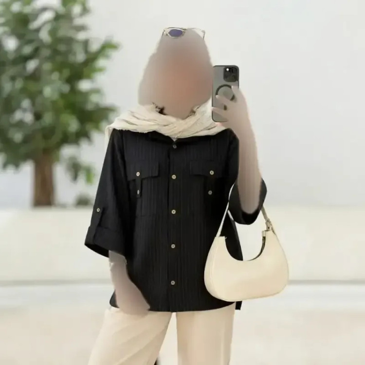 شومیز دیپلمات مهنا شانتون با جیب کاربردی و رنگبندی متنوع