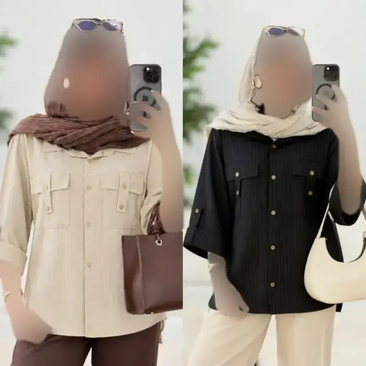 شومیز دیپلمات مهنا شانتون با جیب کاربردی و رنگبندی متنوع