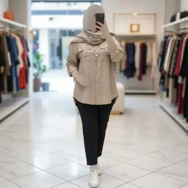 شومیز دیپلمات مهنا شانتون با جیب کاربردی و رنگبندی متنوع