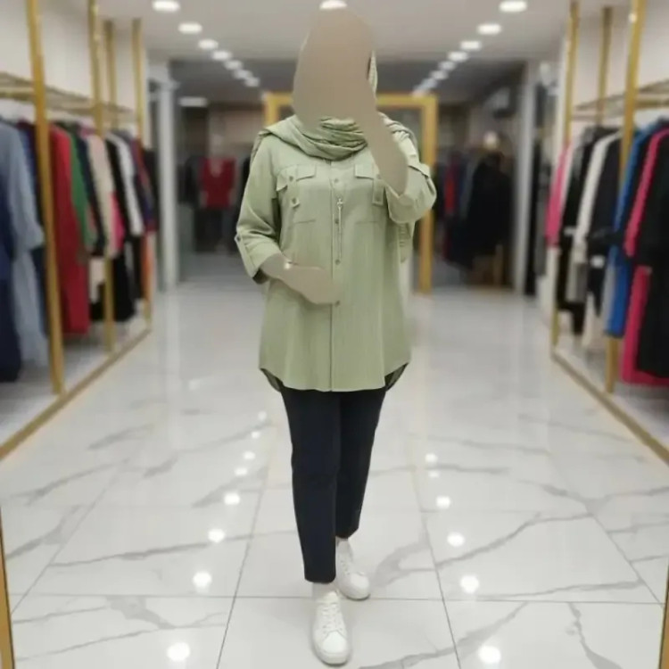 شومیز دیپلمات مهنا شانتون با جیب کاربردی و رنگبندی متنوع
