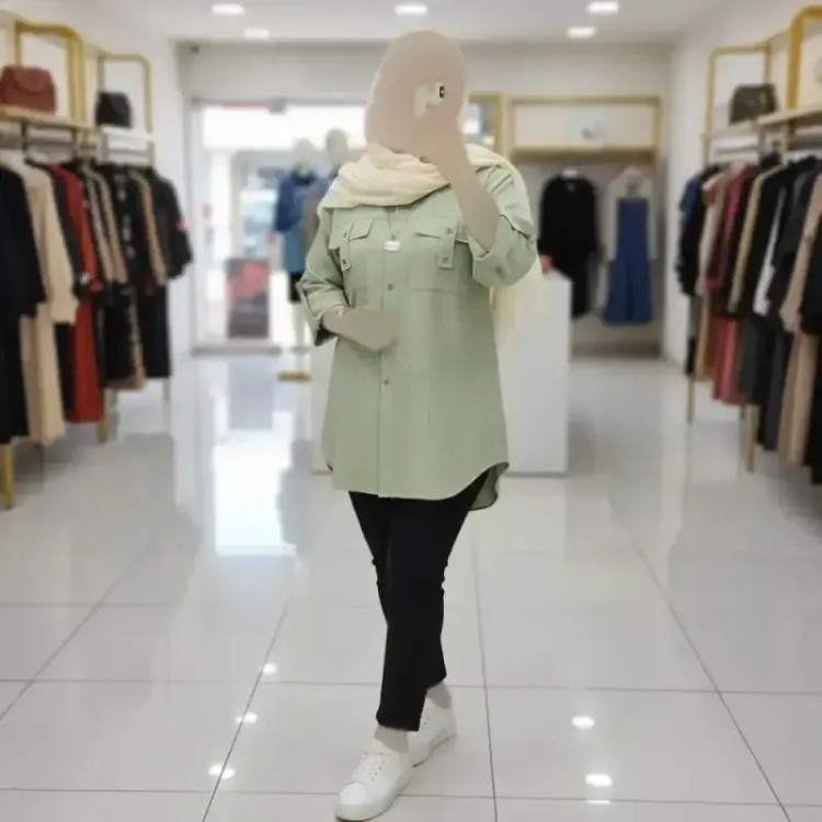 شومیز دیپلمات مهنا شانتون با جیب کاربردی و رنگبندی متنوع