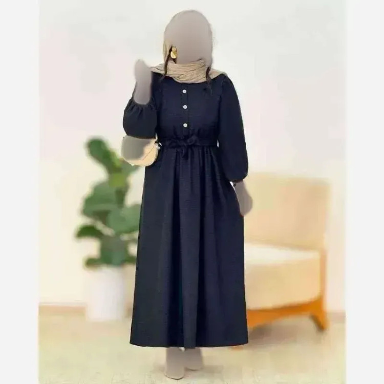 پیراهن بلند ساغر شانتون فری سایز (38-48) قد 130 مشکی کرم نسکافه ای سبز سدری
