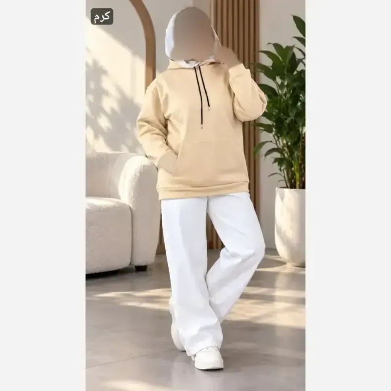هودی جیب کانگرویی دورس تو کرکی گرم بالا وارداتی سایز فری 36 تا 46