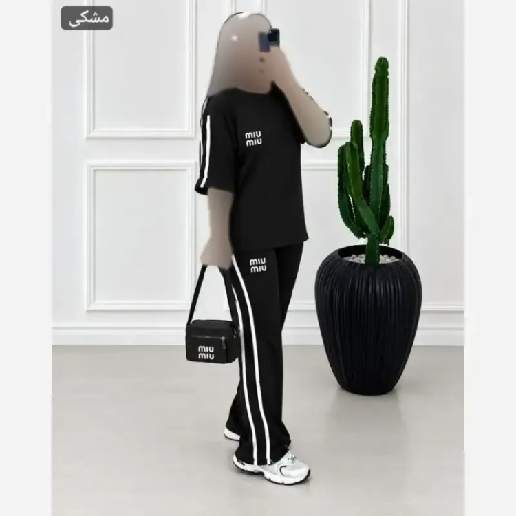ست بلوز شلوار زنانه ویسکوز پنبه فول کش دو خط سایز 36 تا 46