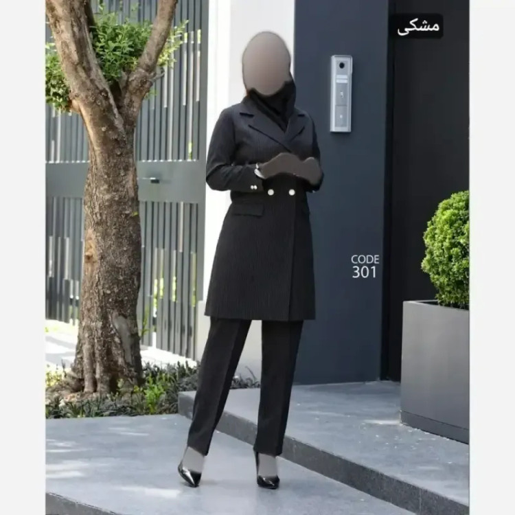 ست مانتو شلوار اداری هانا جنس پرشین دیپلمات اعلا سایز 36 تا 46