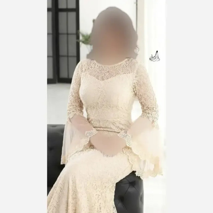 پیراهن مجلسی زنانه مدل کژال دانتل مخمل گیپور و تور کاپدار سایز 36 تا 48