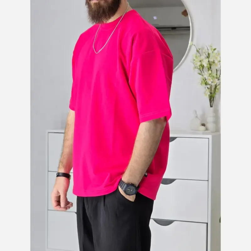 تیشرت دورس باکسی زنانه ساده بیسیک رنگ بندی متنوع سایز L تا XXL برند پگادور