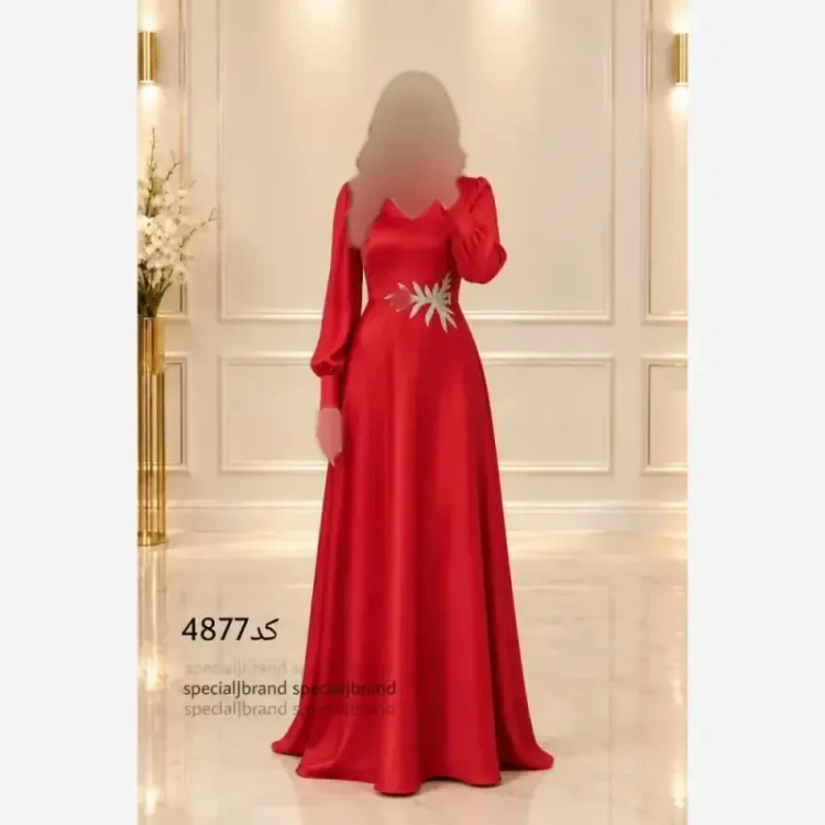ماکسی مجلسی حدیث پولکی ساتن کش سایز بزرگ