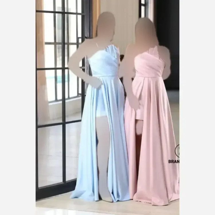 لباس مجلسی مدل فرانک پارچه ساتن آمریکایی سایز 38 تا 48