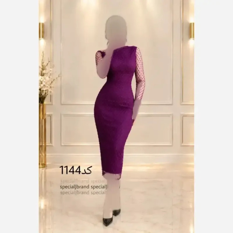 تونیک سوژین تور پلنگی قهوه ای بلند زیپ دار
