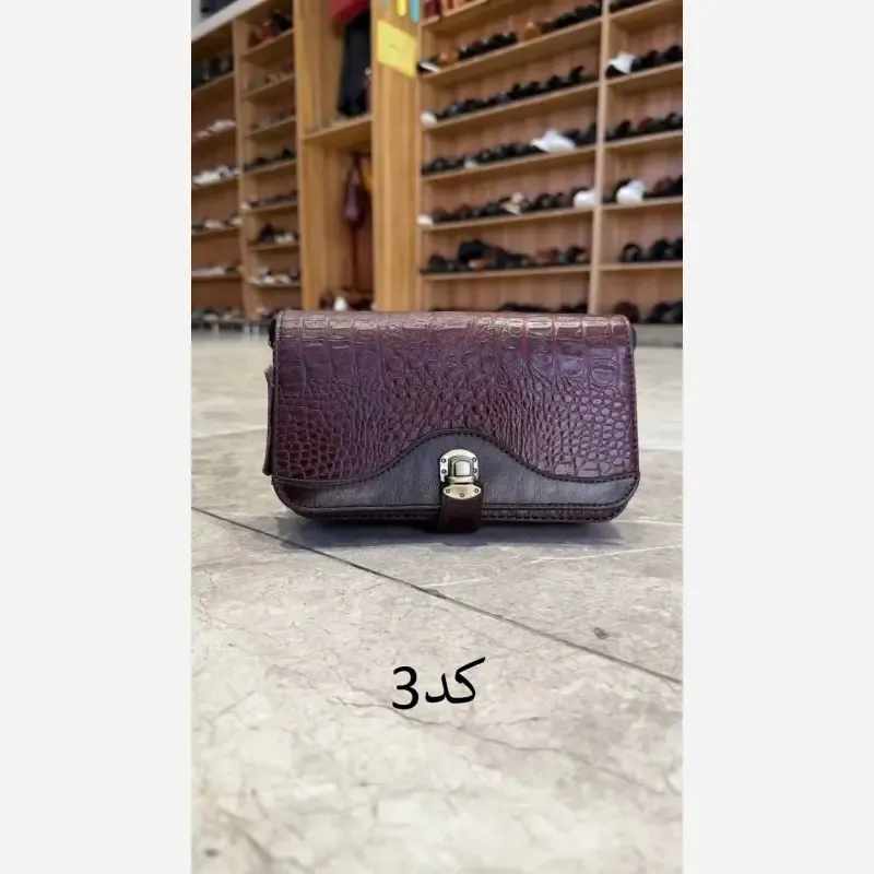 کیف اقتصادی باربی چرم طبیعی ابعاد 20 در 12