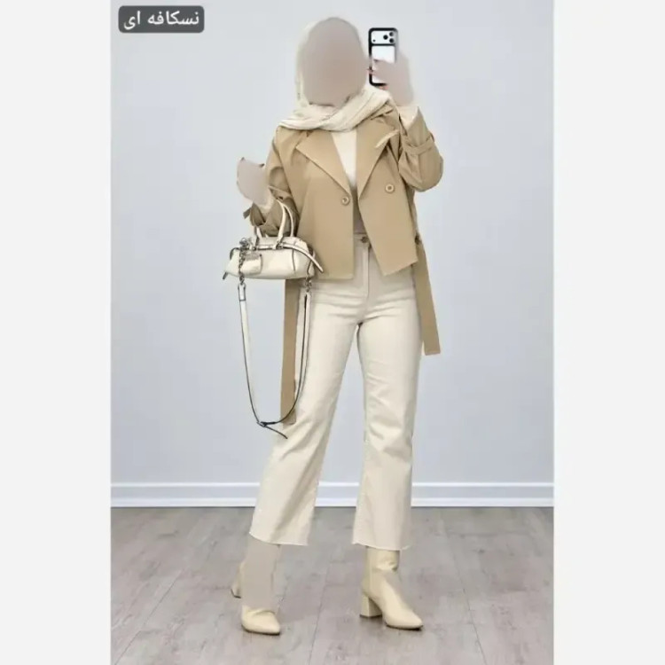کت کراپ زنانه مدل ترنج جنس تی سی وارداتی فری سایز کمربند دار