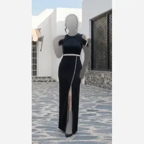 لباس زنانه مدل الماس جنس پارچه غواصی رنگ مشکی سبز آسمانی سایز 36 تا 46