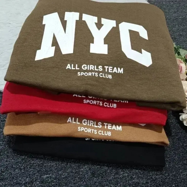 هودی لش NYC دورس پنبه سه نخ گرم بالا جیب کانگورویی رنگبندی متنوع سایز فری