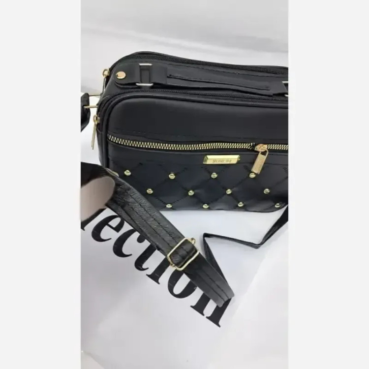 کیف دوشی ماهک چرم سایز 20 در 15 با بند دوشی بلند