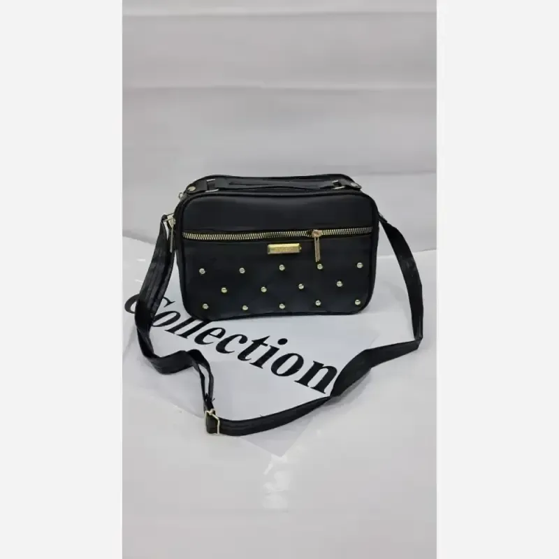 کیف دوشی ماهک چرم سایز 20 در 15 با بند دوشی بلند