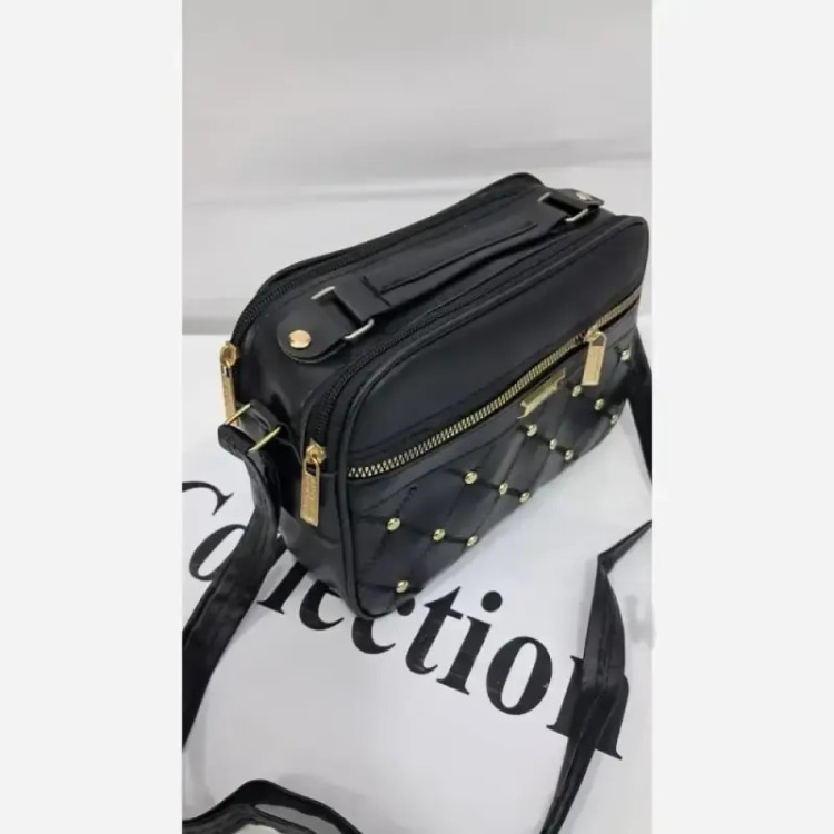 کیف دوشی ماهک چرم سایز 20 در 15 با بند دوشی بلند