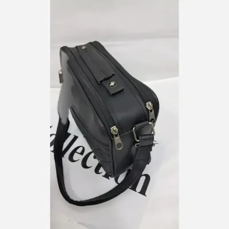 کیف دوشی ماهک چرم سایز 20 در 15 با بند دوشی بلند