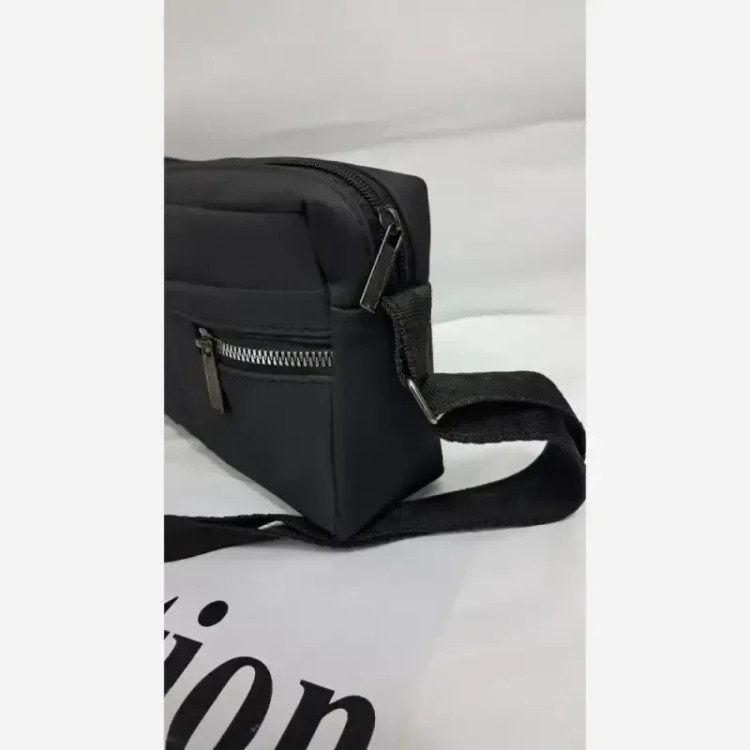 کیف دوشی زنانه جنس نانسی رنگ مشکی سایز 20 در 13 سبک