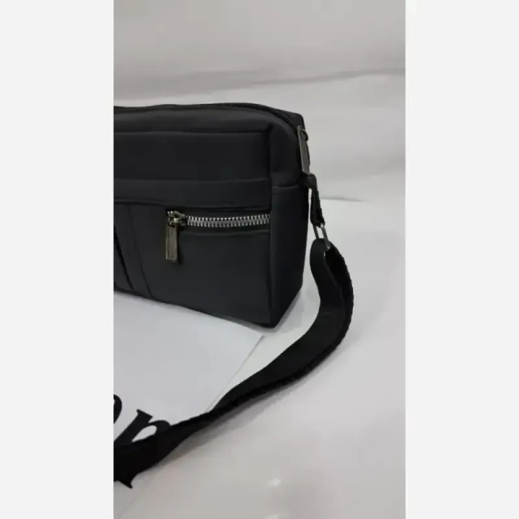 کیف دوشی زنانه جنس نانسی رنگ مشکی سایز 20 در 13 سبک