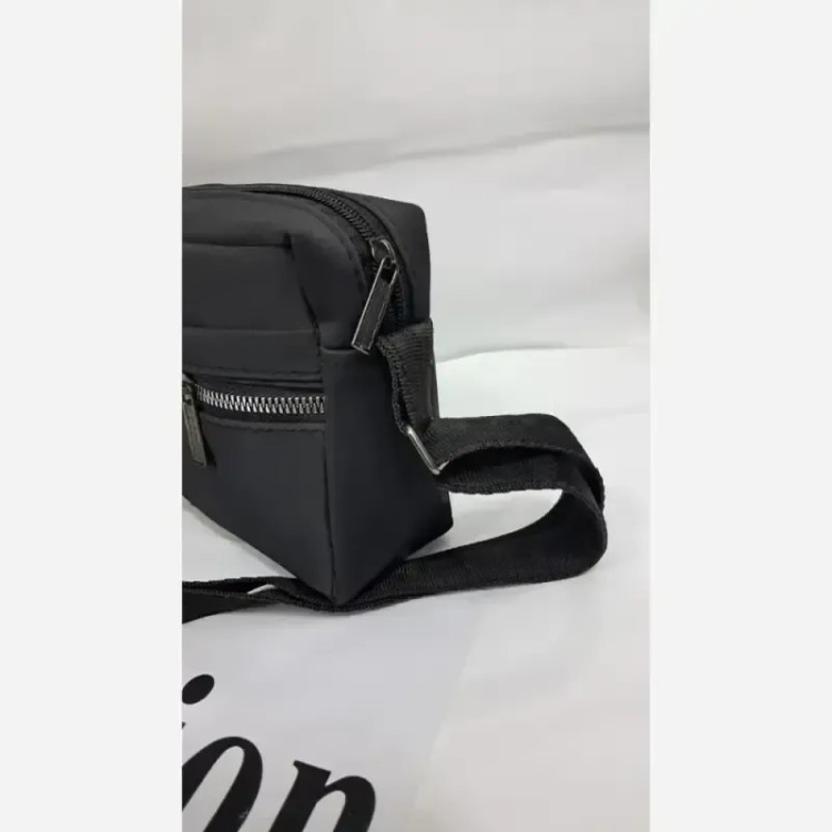 کیف دوشی زنانه جنس نانسی رنگ مشکی سایز 20 در 13 سبک