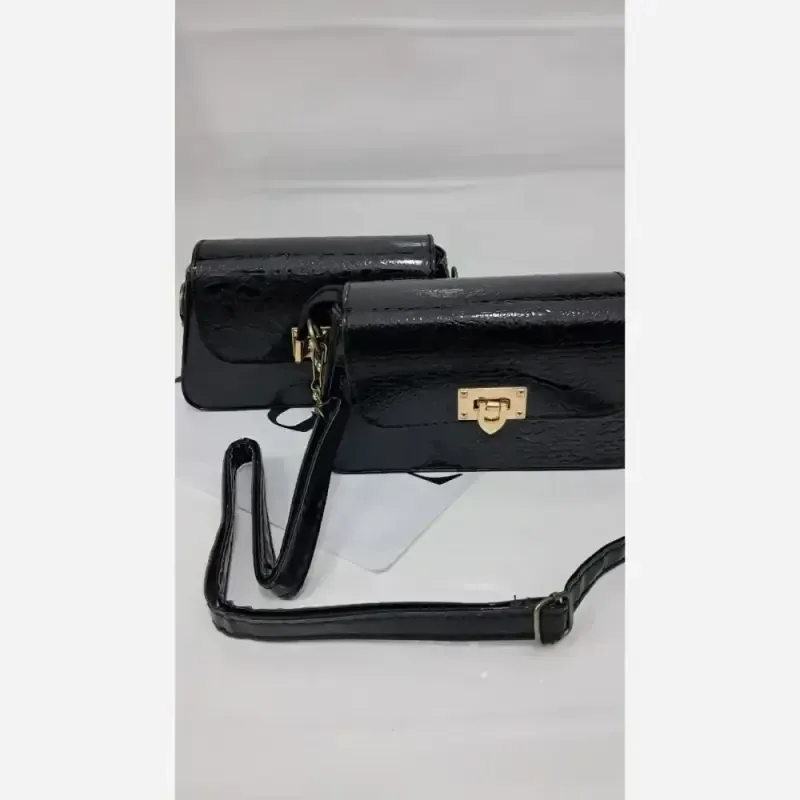 کیف دوشی مدل آنیا چرم ورنی