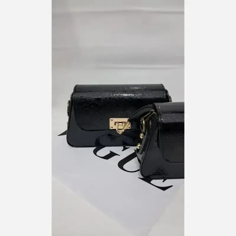 کیف دوشی مدل آنیا چرم ورنی