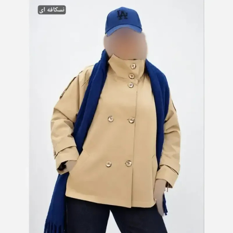 مانتو کتی جین زنانه مدل زارا فری سایز کمربند دار