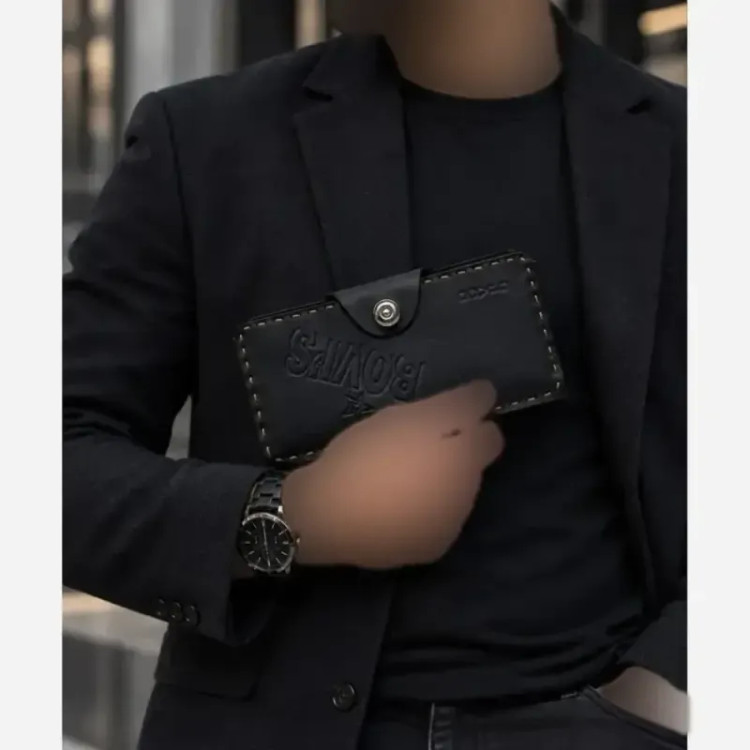 کیف پول مردانه چرم جیبی جاکارتی دار سایز 8 در 13