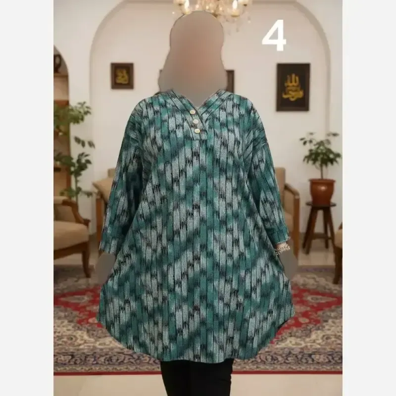 تونیک مجلسی زنانه ژاکارد مرینوس سایز بزرگ فری سایز مناسب 48 تا 60