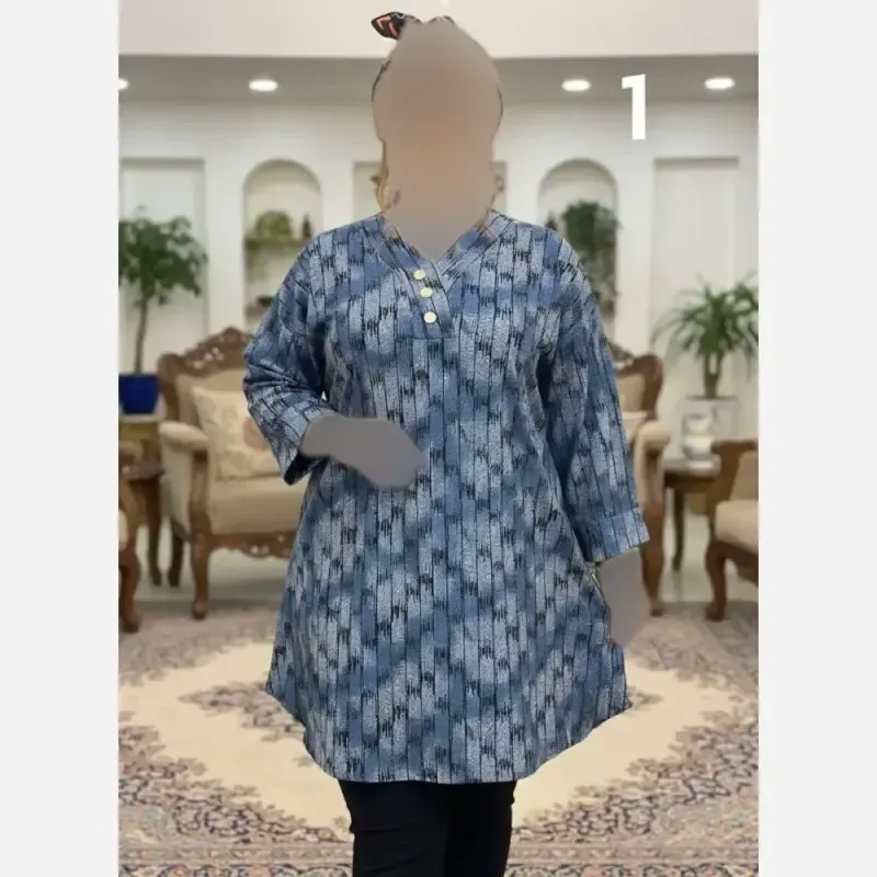 تونیک مجلسی زنانه ژاکارد مرینوس سایز بزرگ فری سایز مناسب 48 تا 60