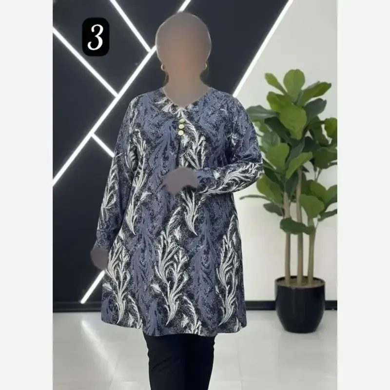 تونیک مجلسی زنانه مدل گلوریا جنس ژاکارد مرینوس سایز بزرگ فری سایز