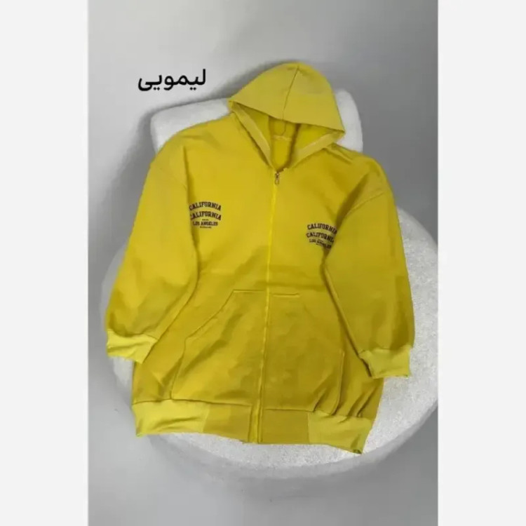 سویشرت کالیفورنیا دورس تو کرکی جیب دار فری سایز