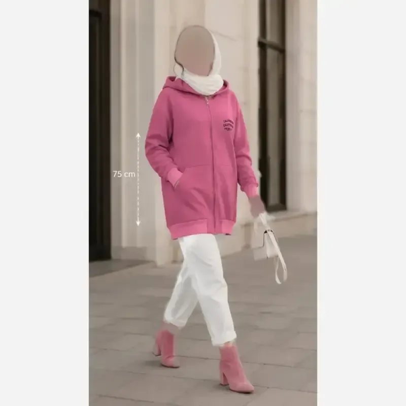 سویشرت کالیفورنیا دورس تو کرکی جیب دار فری سایز
