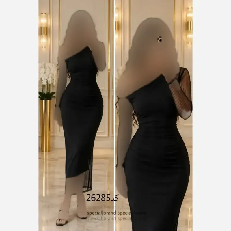 تونیک زنانه سوژین جنس حریر بارکدی رنگ مشکی