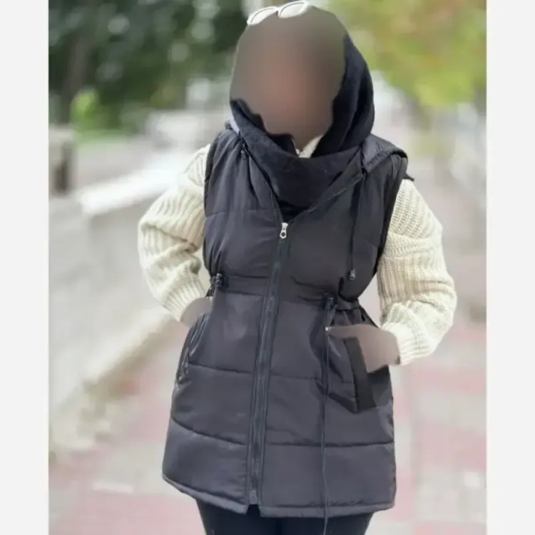 پافر زنانه میکرو کجراه پاپیا رنگ مشکی فری سایز
