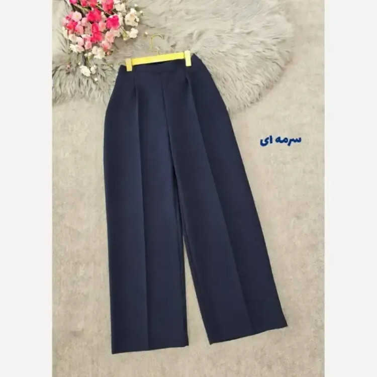 شلوار بگ زنانه مازراتی کجراه پشت کش دار قد 103