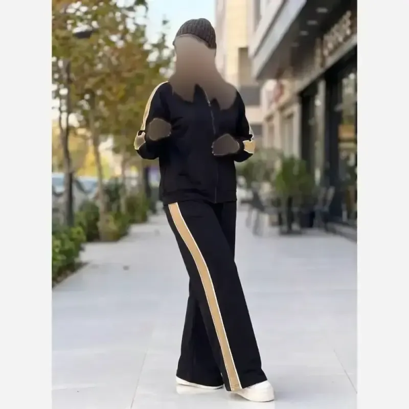 ست سویشرت شلوار زنانه ماهک جنس گلکسی پنبه درجه یک