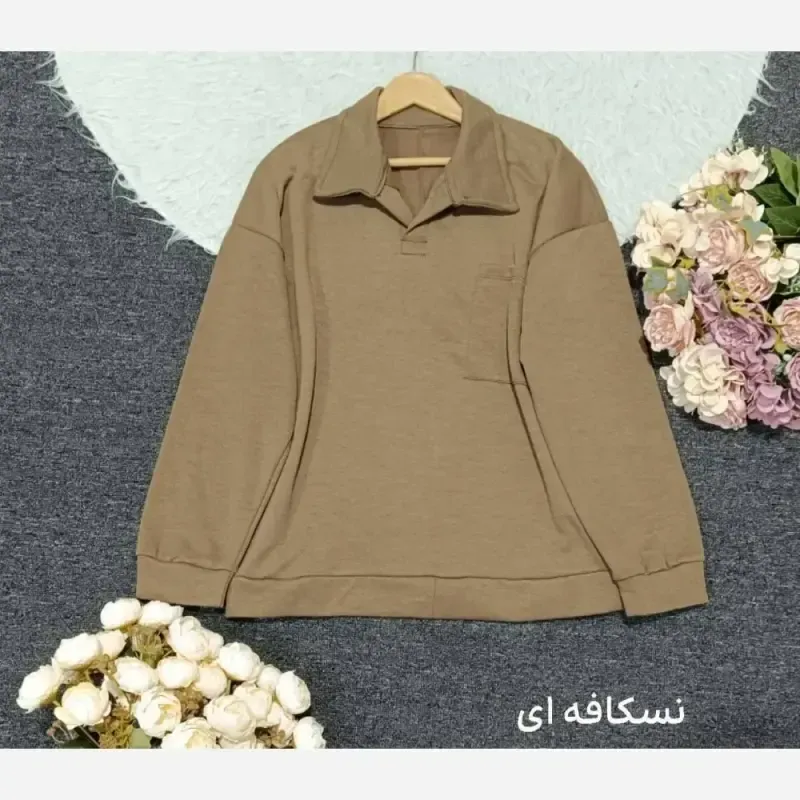 پولوشرت دورس اسپرت زنانه تو کرکی جیب دار رنگ بندی متنوع سایز فری